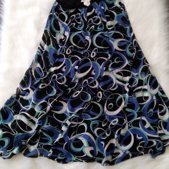 Flowy Bias Cut Y2K Chiffon Skirt - Picture 10 of 10